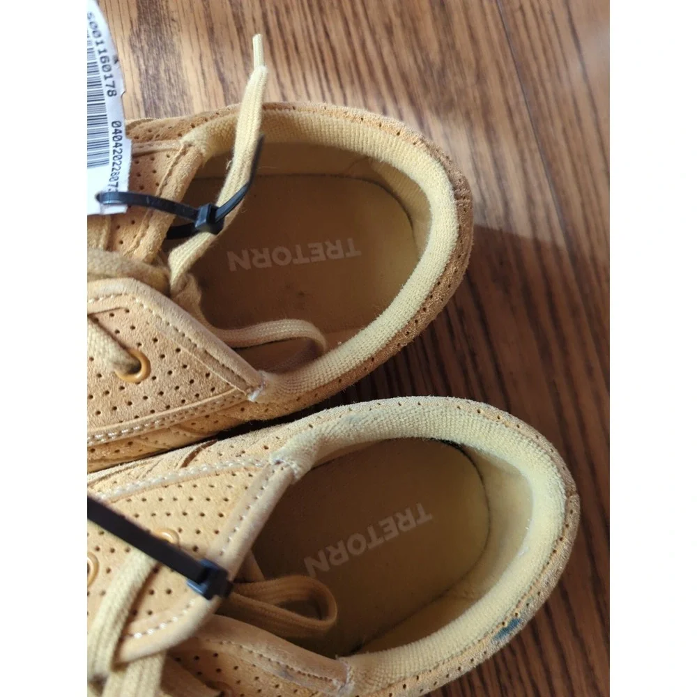 TRETORN Vintage Women's Yellow Suede Lace up Sneaker ‎ 8.5/39 Retro Original